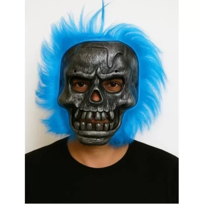 ® Yeni Ürün Cadılar Bayramı Lacivert Saçlı Maske