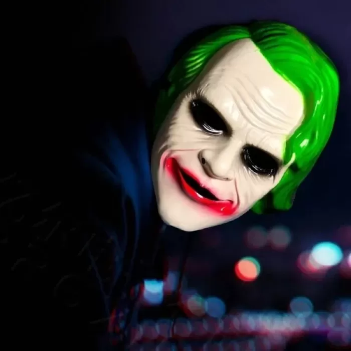 ® Yeni Ürün The Dark Knight Joker Maskesi Yeşil