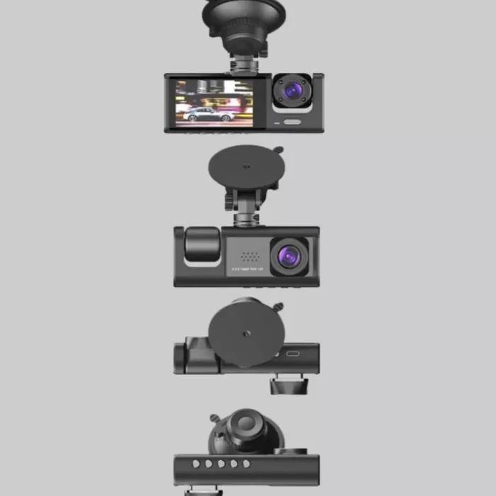 ® Yeni Ürün Üç Kameralı Araç Dvr Full Hd Gece Görüşlü Ve 2 İnç Ips Ekranlı