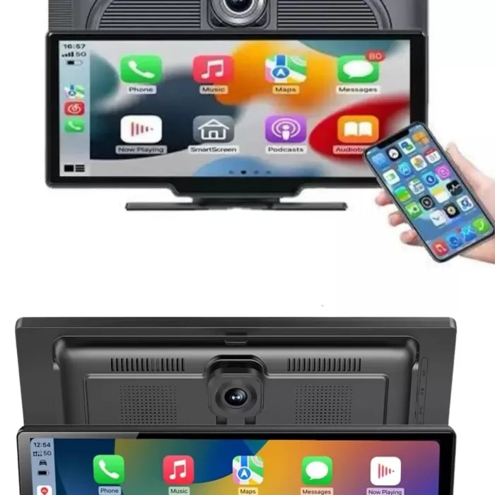 ® Yeni Ürün 4k Ultra Araç İçi Ön Ve Arka Kameralı Ekran Hd 2 Kameralı Torpido Üstü Araç Multimedya