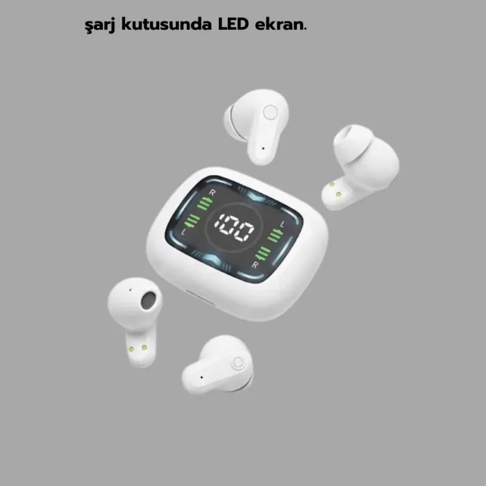 ® Yeni Ürün Bluetooth 5.4 Teknolojili Kablosuz Kulaklık Led Göstergeli