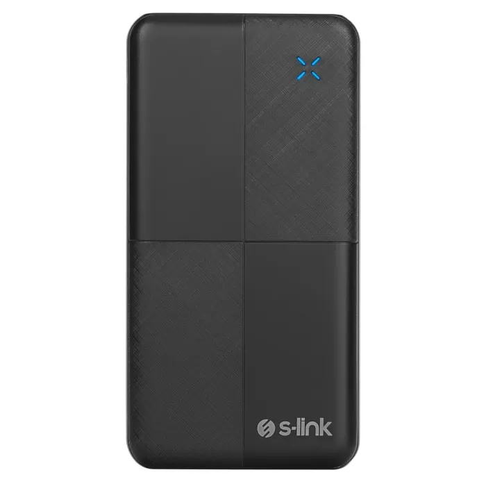® Yeni Ürün S-lınk Ip-g12n Siyah 10.000mah 2xusb 1xmicro Usb 1xtype-c 4 Led Göstergeli Powerbank(1923)