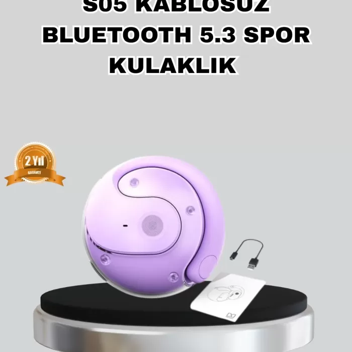 ® Yeni Ürün Bluetooth 5.3 S05 Kablosuz Kulaklık Ipx4 Spor Uyumlu Suya Dayanıklı Stereo
