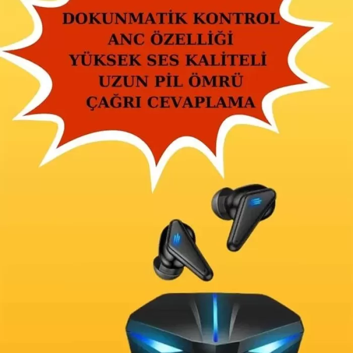 ® Yeni Ürün Kadınlar İçin Dokunmatik Ekran Akıllı Saat Ve Gamer Kablosuz Bluetooth Kulaklık Anc Özelliği