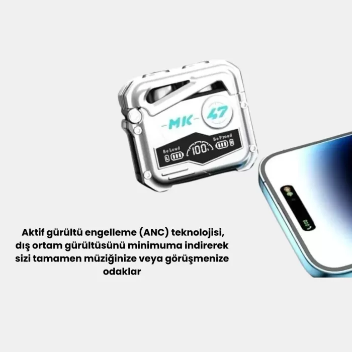 ® Yeni Ürün Kablosuz Spor Kulaklık – Düşük Gecikmeli Oyun Modu Powerbank Şarj Kutusu