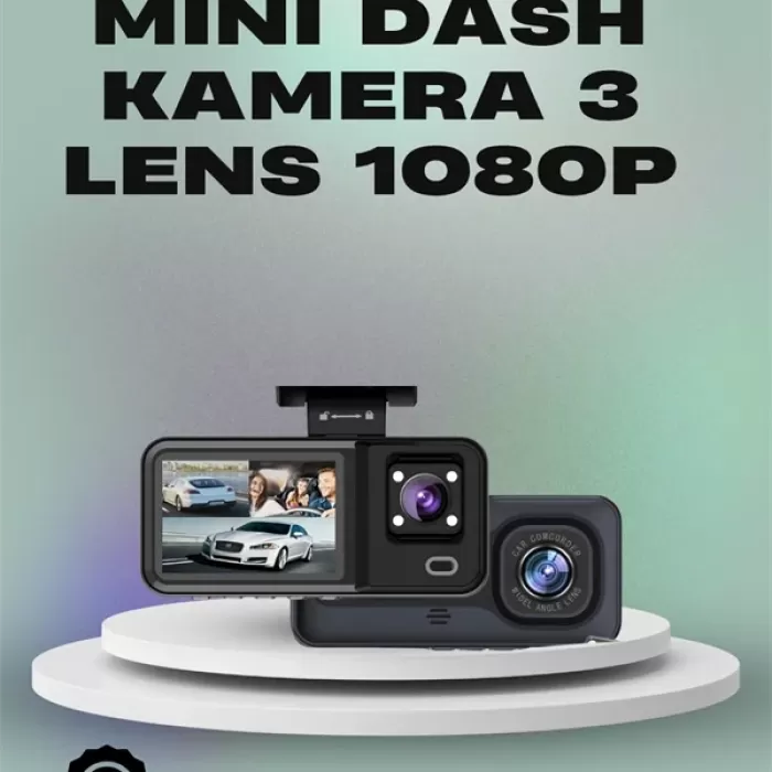 ® Yeni Ürün 3 Kanallı Araç KamerasıFull Hd 1080p Kayıt 2” Ekran Park Gözetimi Desteği