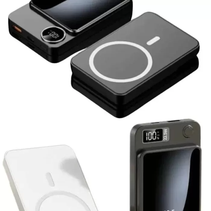 ® Yeni Ürün Taşınabilir Şarj Magsafe Powerbank 10.000 Mah Hızlı Şarj Led Göstergeli Kablosuz
