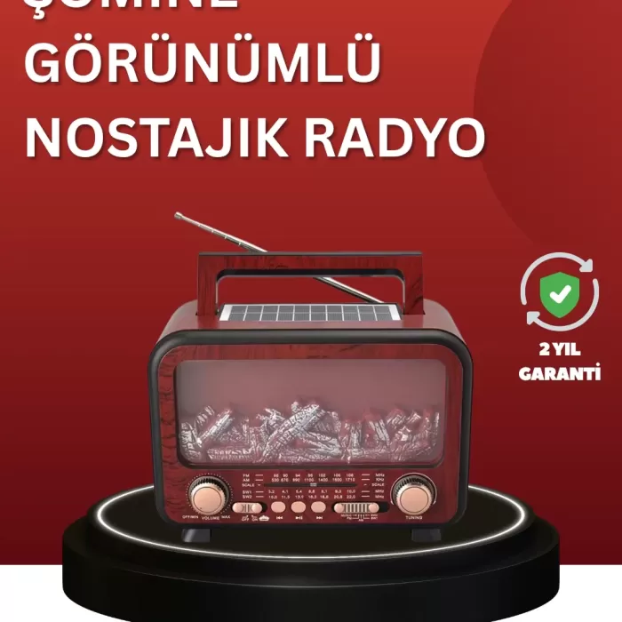 ® Yeni Ürün Solar Panelli Alev Işıklı Bluetooth HoparlörÇoklu Giriş Uzun Pil Ömrü