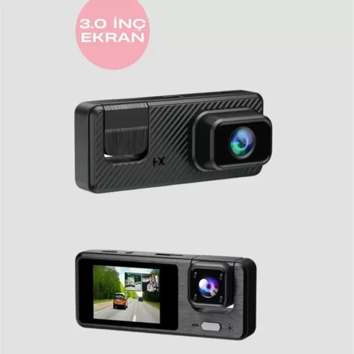 ® Yeni Ürün 1080p 3 Kameralı Araç DvrDöngü Kayıt Ve Geri Görüş Özellikli