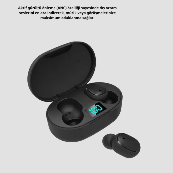 ® Yeni Ürün Kablosuz Bluetooth Kulaklık – Gürültü Önleyici Suya Dayanıklı Mikrofonlu Uzun Pil Ömürlü