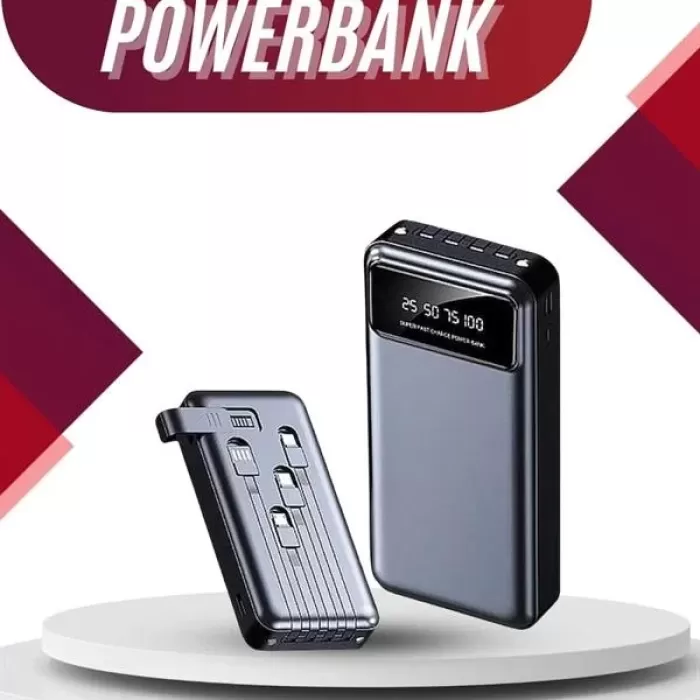 ® Yeni Ürün 4 Çıkışlı 20.000 Mah Powerbank Uzun Pil Ömürlü Taşınabilir