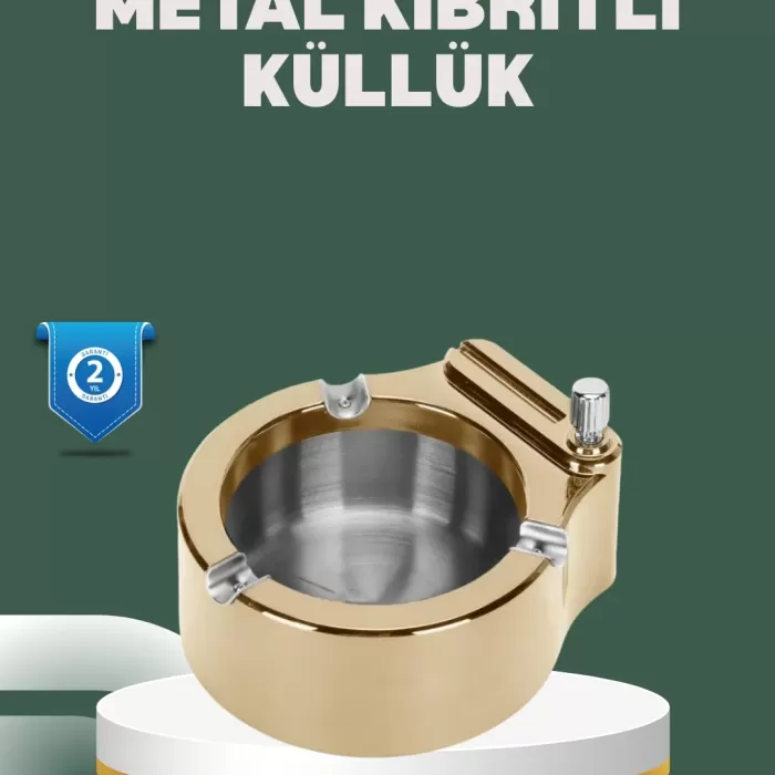 ® Yeni Ürün Yeniden Doldurulabilir Çakmaklı Küllük Dayanıklı Yapı