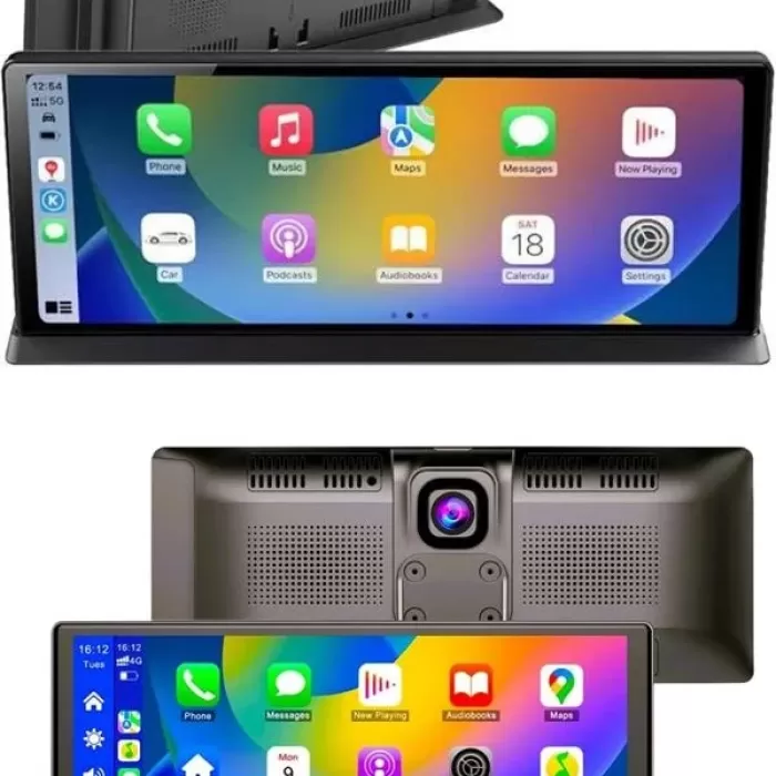 ® Yeni Ürün 4k Ultra Araç İçi Ön Ve Arka Kameralı Ekran Hd 2 Kameralı Torpido Üstü Araç Multimedya