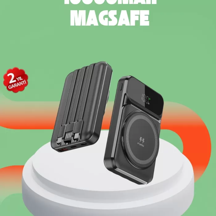 ® Yeni Ürün 10000 Mah Kablosuz Hızlı Şarj Destekli Powerbank – 15w Pd20w Type-c Girişli