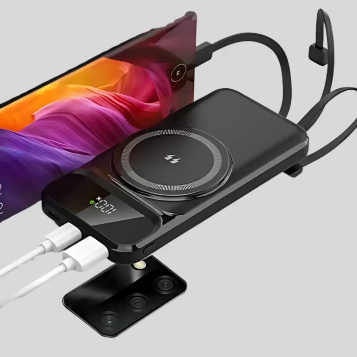 ® Yeni Ürün 10000 Mah Kablosuz Hızlı Şarj Destekli Powerbank – 15w Pd20w Type-c Girişli