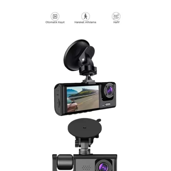 ® Yeni Ürün G-sensör Ve Hareket Algılama Destekli 1080p Araç İçi Güvenlik Kamerası