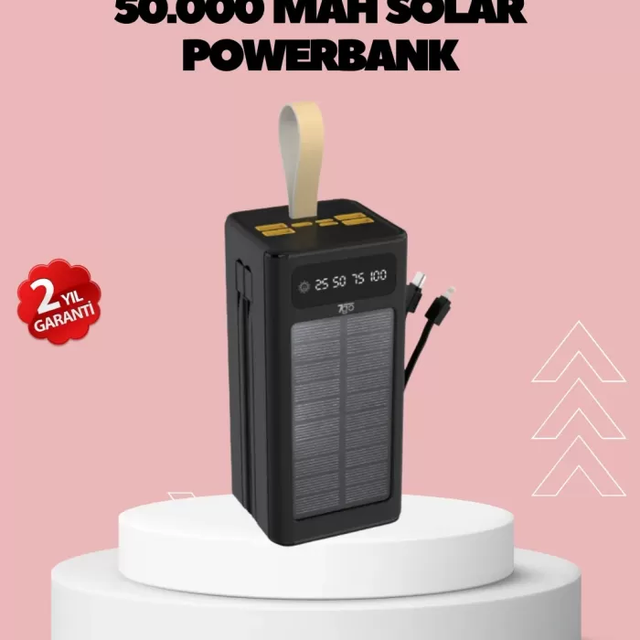 ® Yeni Ürün Kamp Ve Outdoor Kullanıma Uygun Güneş Panelli Powerbank