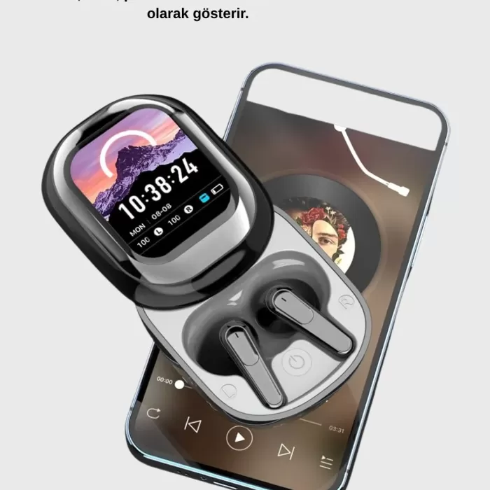 ® Yeni Ürün Bluetooth 5.4 Kulaklık – Gürültü Engelleme Ve Akıllı Ekranlı Şarj Kutusu