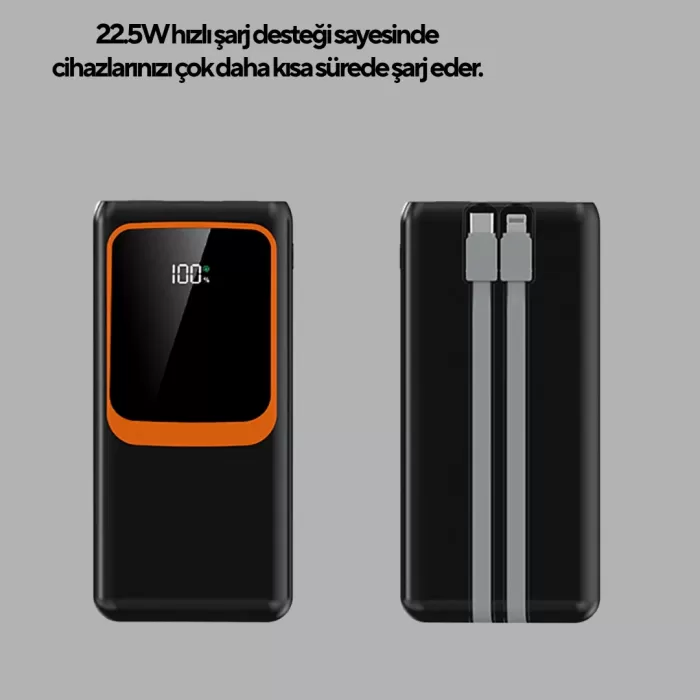 ® Yeni Ürün Powerbank 20000 Mah Yüksek Kapasiteli Ve 22.5w Hızlı Şarj Destekli