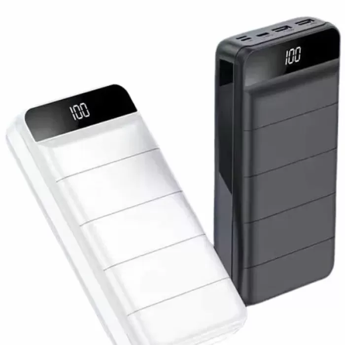 ® Yeni Ürün Powerbank 50.000 Mah Dijital Göstergeli Taşınabilir 4 Portlu Hızlı Powerbank