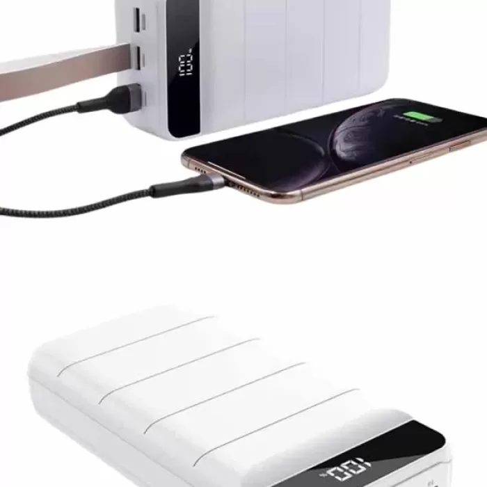 ® Yeni Ürün Powerbank 50.000 Mah Dijital Göstergeli Taşınabilir 4 Portlu Hızlı Powerbank