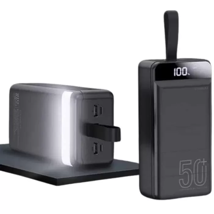 ® Yeni Ürün Powerbank 50.000 Mah Dijital Göstergeli Taşınabilir 4 Portlu Hızlı Powerbank