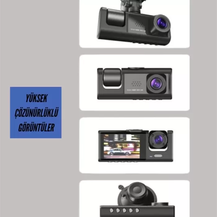 ® Yeni Ürün Ta-01 Lcd Ekranlı Gece Görüşlü Araç Kamerası