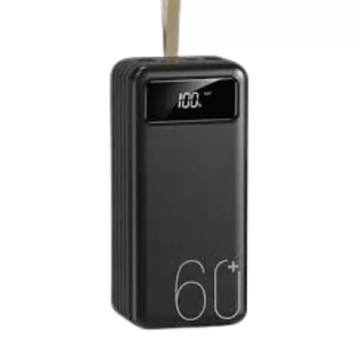 ® Yeni Ürün Powerbank 60.000 Mah Taşınabilir Şarj Hızlı El Fenerli Dijital Göstergeli