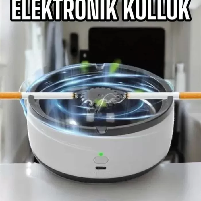 ® Yeni Ürün Küllük Duman Giderici Temizlenebilir Elektronik Pilli