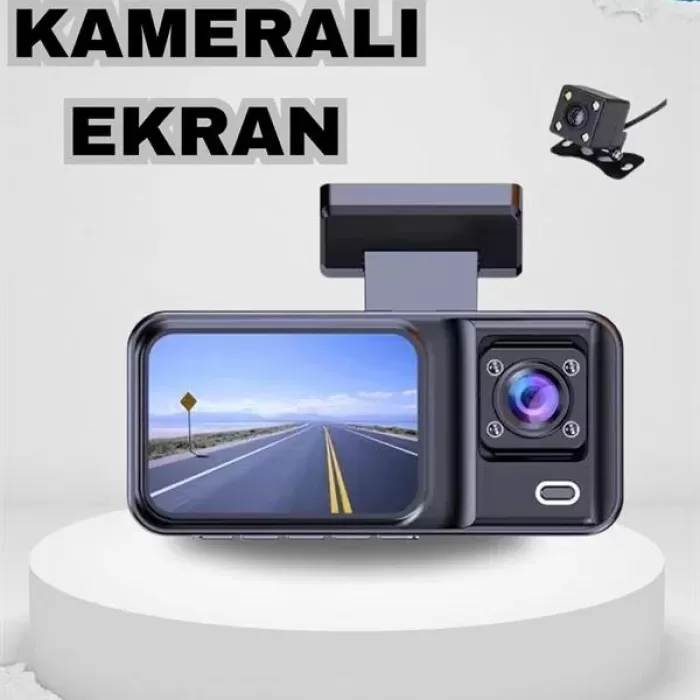 ® Yeni Ürün Ön Ve Arka Kameralı 2 İnç 1080p Full Hd Dvr Araç İçi Ekran