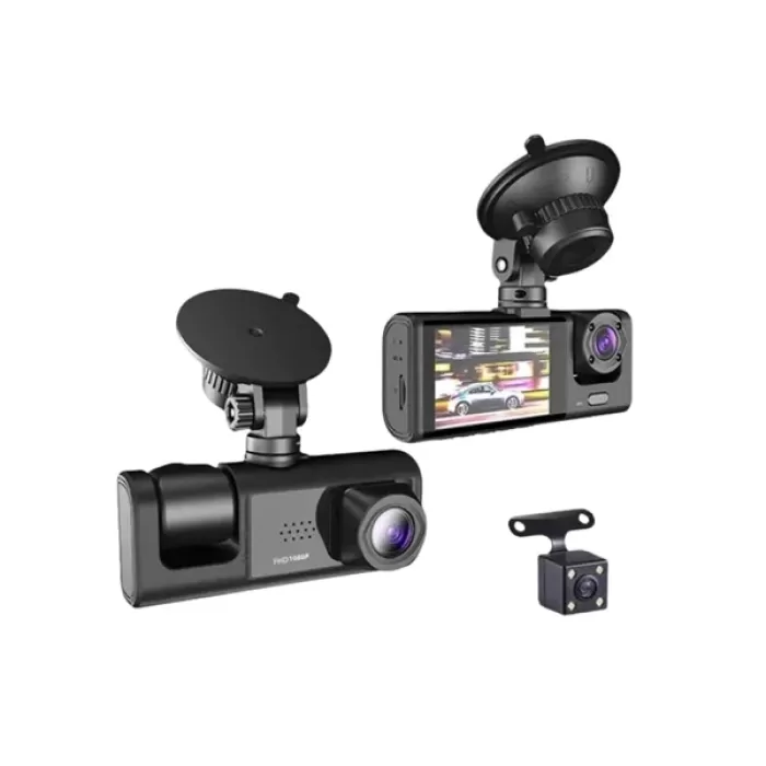 ® Yeni Ürün Full Hd Çözünürlüklü Üç Kameralı Araç İçi KameraPark Ve Sürüş Güvenliği