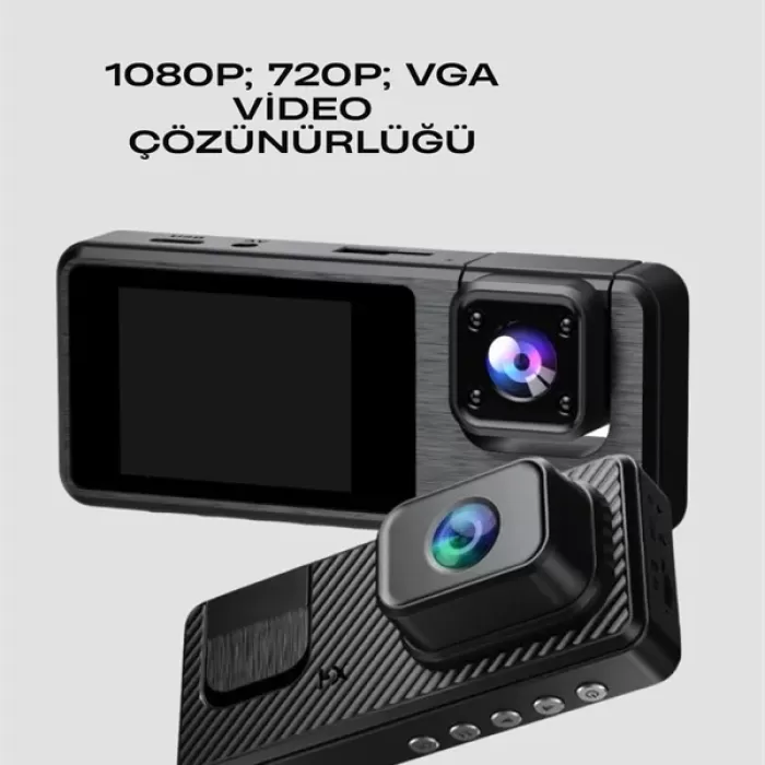 ® Yeni Ürün 3 Kanallı Araç DvrÖn + İç + Arka Kamera İle Tam Kapsama Yüksek Güvenlik