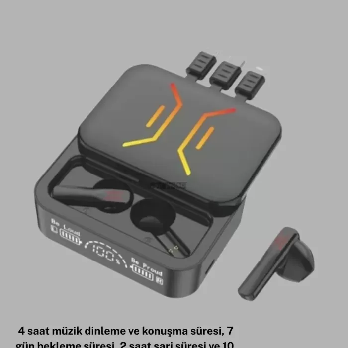 ® Yeni Ürün Powerbank’lı Bluetooth 5.3 Kulaklık – Kablolu/kablosuz Kullanım Dokunmatik Ve Uzun Pil Süresi