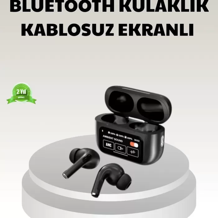 ® Yeni Ürün Bluetooth 5.3 Anc Kablosuz Kulaklık – Dokunmatik Kontrol Dijital Ekran Ve Uzun Pil Ömrü