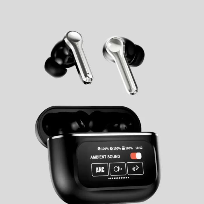 ® Yeni Ürün Bluetooth 5.3 Anc Kablosuz Kulaklık – Dokunmatik Kontrol Dijital Ekran Ve Uzun Pil Ömrü