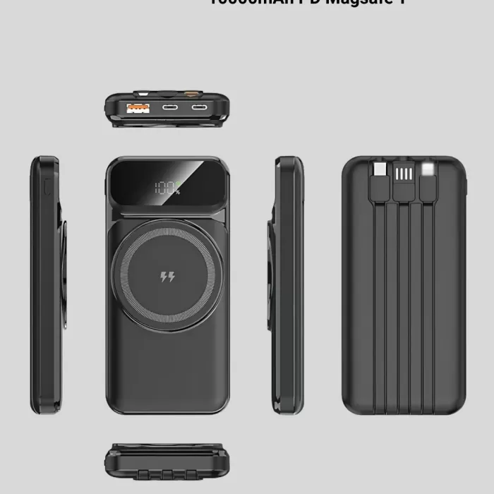 ® Yeni Ürün Kablosuz 15w Şarj Destekli 10000 Mah Taşınabilir Powerbank – Hızlı Şarj Özellikli