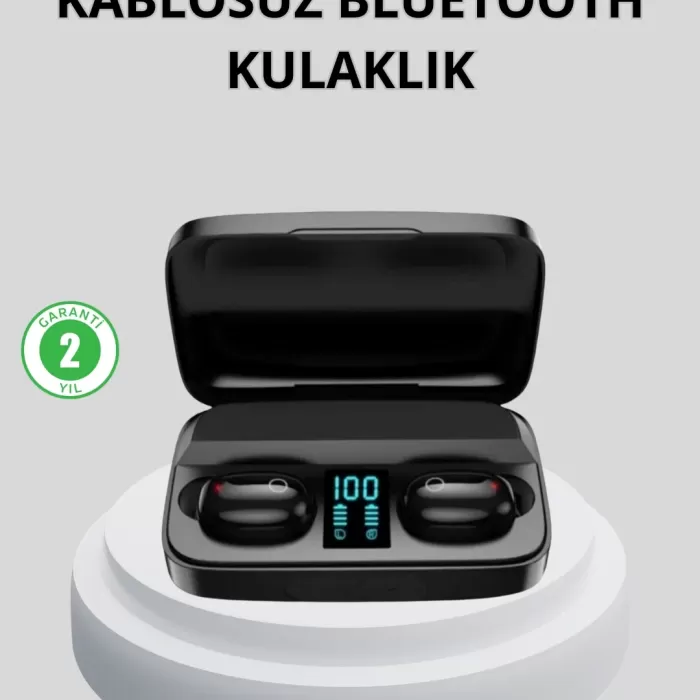 ® Yeni Ürün Tws Bluetooth Kulaklık 1800mah Şarj Kutulu Dijital Ekranlı