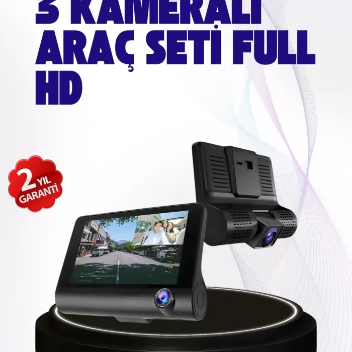 ® Yeni Ürün 170° Geniş Açılı Araç Kamerası4.0” Ips Ekranlı Full Hd Dvr