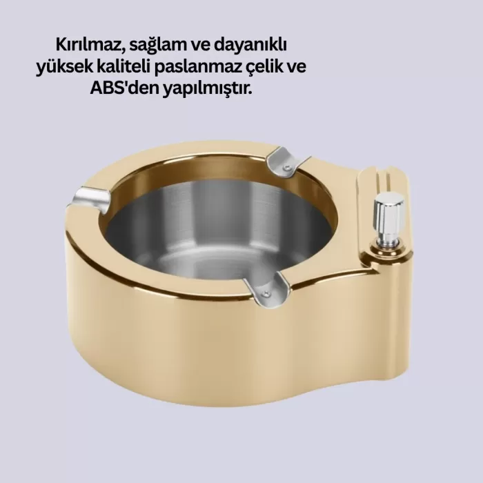 ® Yeni Ürün Metal Küllük Gizli Ateşleme Sistemli Şık Tasarım