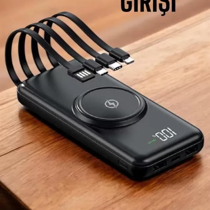 ® Yeni Ürün Powerbank Taşınabilir 10.000 Mah Hızlı Şarj Dijital Göstergeli