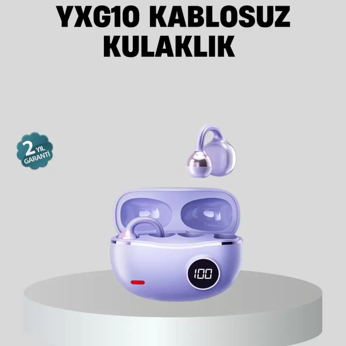 ® Yeni Ürün Kulak Arkası Klipsli Bluetooth Kulaklık Yxg10 Silikon Malzemeli Ergonomik
