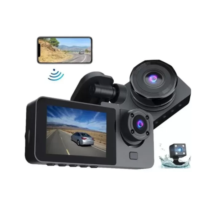 ® Yeni Ürün Gelişmiş G-sensörlü Üçlü Araç Kamerası5” Lcd Ekran Ve Hareket Algılama