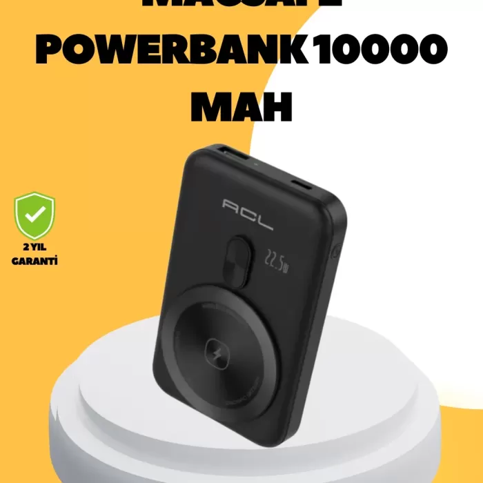 ® Yeni Ürün Manyetik Kablosuz Powerbank 22.5w Hızlı Şarj Lcd Göstergeli