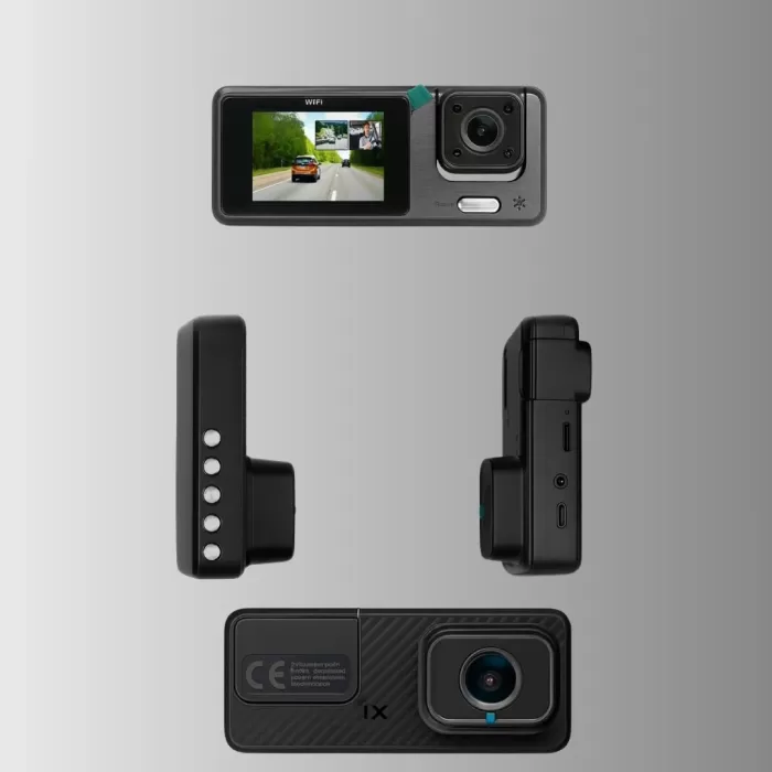 ® Yeni Ürün 3 Kameralı Araç İçi Dvr Kayıt Cihazı  Ön İç Arka Kamera Full Hd