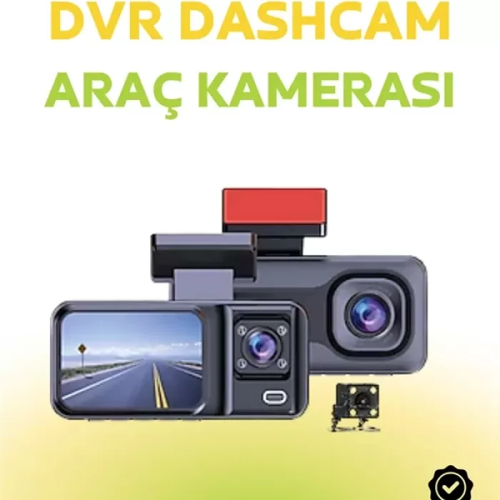 ® Yeni Ürün 1080p Ön 720p Arka Ve İç Kamera İle %100 KapsamaGece Görüşlü Araç Kamerası