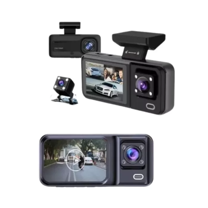 ® Yeni Ürün 1080p Ön 720p Arka Ve İç Kamera İle %100 KapsamaGece Görüşlü Araç Kamerası