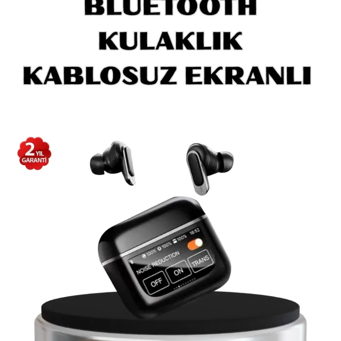 ® Yeni Ürün Anc Teknolojili Kablosuz Bluetooth Kulaklık – Dokunmatik Dijital Göstergeli Yüksek Ses Kalitesi