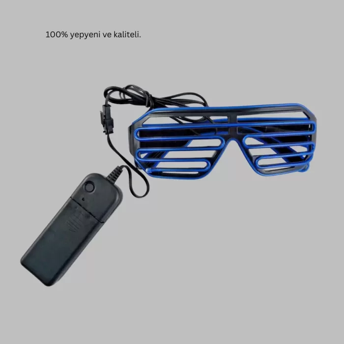 ® Yeni Ürün Led Işıklı Parti Gözlüğü Renkli Eğlence Aksesuarı
