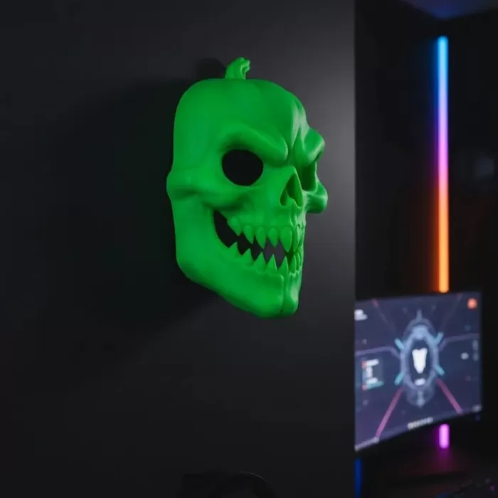 ® Yeni Ürün Yeşil Korku Temalı Maske Cadılar Bayramı Dekor