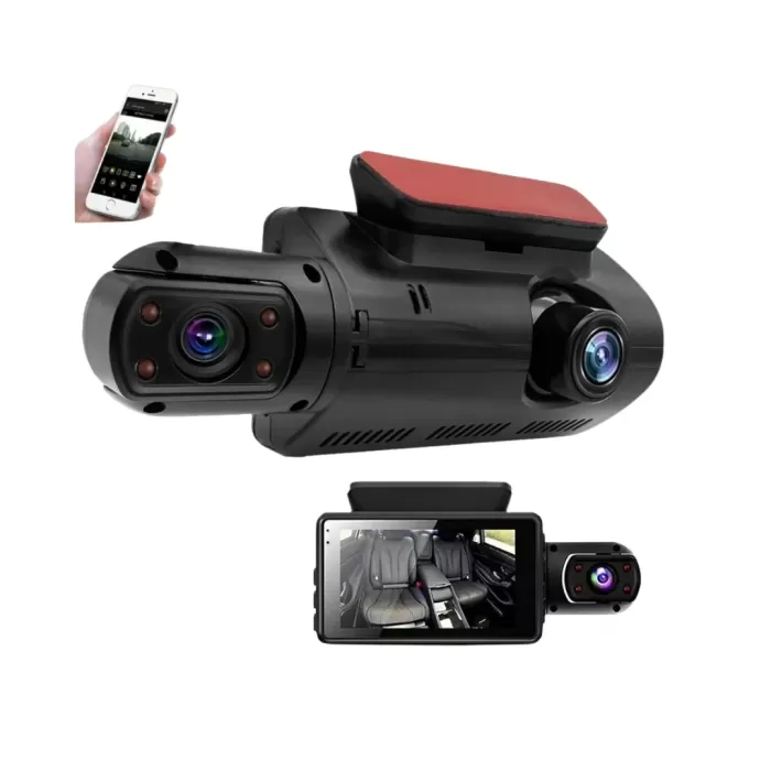 ® Yeni Ürün Araç İçi Ve Ön Kameralı 3 İnç Ips Ekranlı Full Hd Güvenlik Kamerası